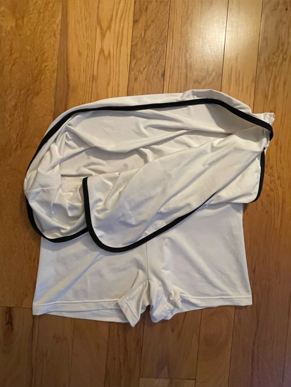 Adidas ClimaLite Tennis Pickleball Skort White Black Built-In Shorts - Picture 6 of 8
